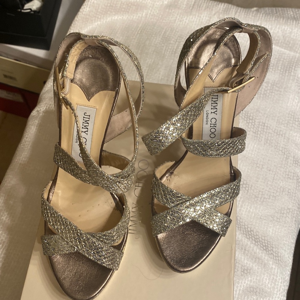 Jimmy Choo Platform sandals in Champagne color Size 38